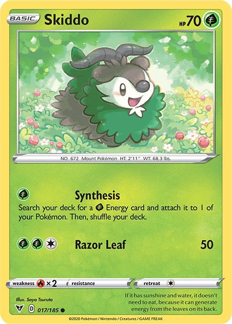 Image for Skiddo (017/185) (SWSH04) - Pokemon