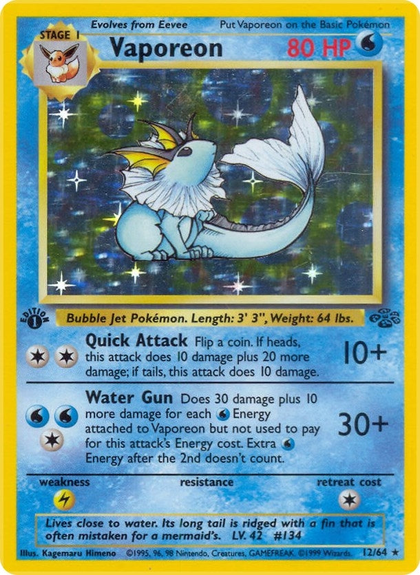 Image for Vaporeon (12) (12/64) (JU) - Pokemon