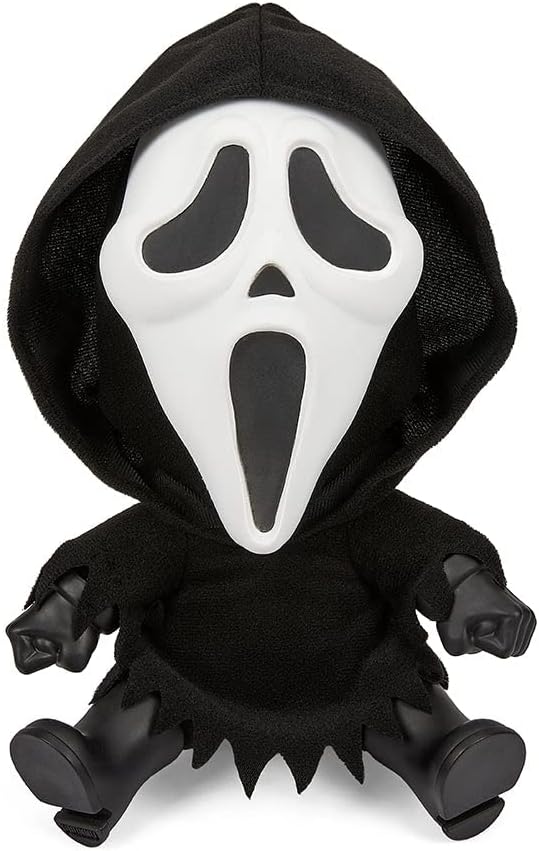 Kidrobot Ghost Face Glow in The Dark 8 Inch Roto Phunny Plush