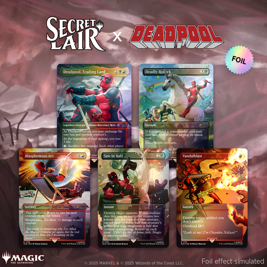 MTG Secret Lair x Marvel's Deadpool Rainbow Foil Edition