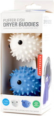 Kikkerland Puffer Fish Laundry Reusable Cute Dryer Buddies