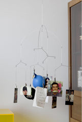Kikkerland Floating Hanging Photo Display - Chrome Plated Steel