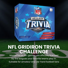 Masterpieces NFL Gridiron Trivia Challenge – Officially Licensed Football Board Game