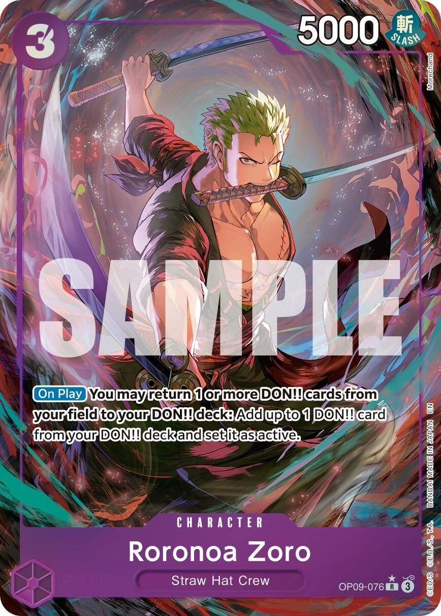 Roronoa Zoro - OP09-076 (Alternate Art) (OP09-076) (PRB-02)