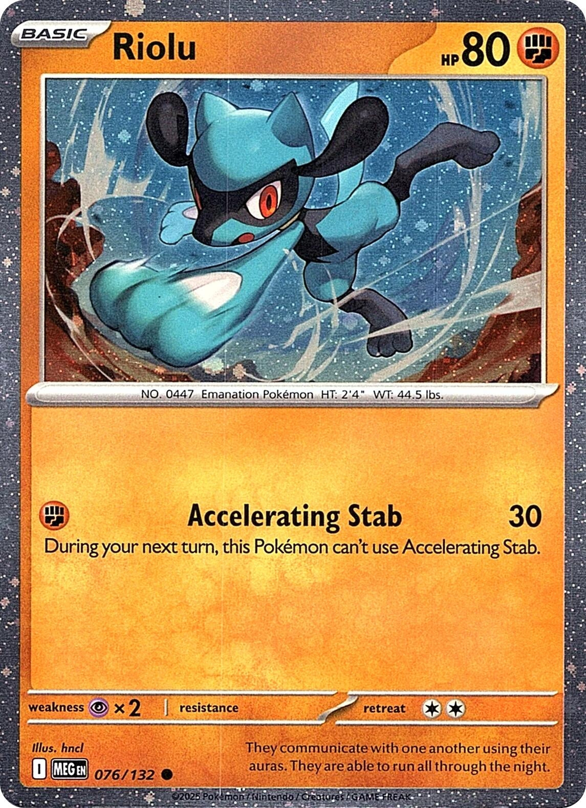 Image for Riolu (Cosmos Holo) (076/132) (MCAP) - Pokemon
