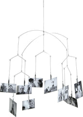 Kikkerland Floating Hanging Photo Display - Chrome Plated Steel