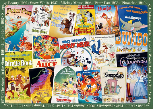 Ravensburger Disney Vintage Movie Posters Jigsaw Puzzle 1000 Pieces