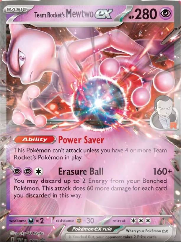 Pokemon TCG Team Rocket's Mewtwo ex Box