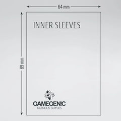 Gamegenic Inner Sleeves Clear 64x89mm
