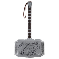 Thor's Hammer Autographed by The Avengers Cast with 15 Signatures including Chris Hemsworth, Robert Downey Jr. and Chris Evans - Fanatics Authenticated