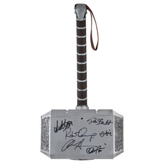 Thor's Hammer Autographed by The Avengers Cast with 15 Signatures including Chris Hemsworth, Robert Downey Jr. and Chris Evans - Fanatics Authenticated