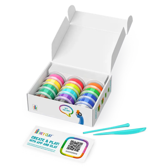 HEY CLAY Set - Colourful Modeling Air Dry Clay Kit for Kids (Dinosaurs)