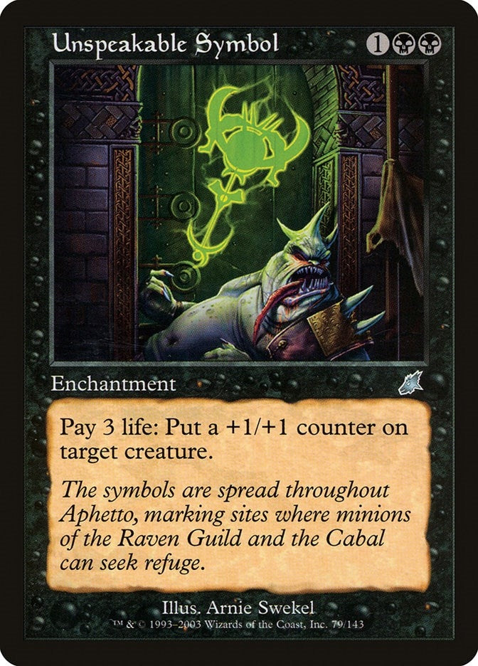 Unspeakable Symbol (79) (SCG)