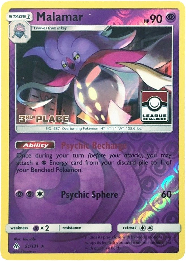 Image for Malamar - 51/131 (League Challenge) [3rd Place] (051/113) (PR) - Pokemon