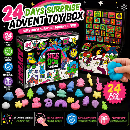 NeeDoh Advent Calendar 2026 - 24 Days of Squishy Sensory Toys by Schylling