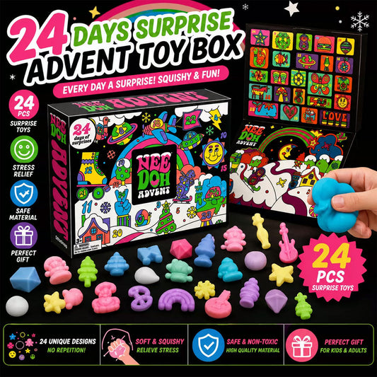NeeDoh Advent Calendar 2026 - 24 Days of Squishy Sensory Toys by Schylling