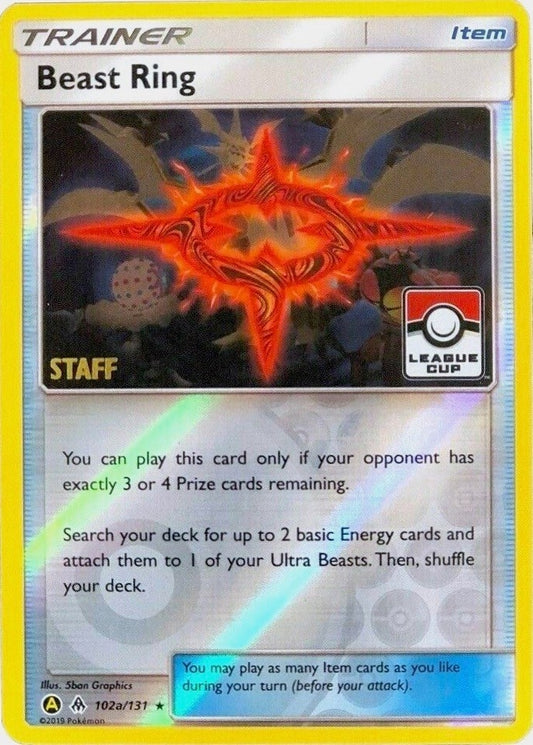 Image for Beast Ring - 102a/131 (League Cup) [Staff] (102a/131) (PR) - Pokemon