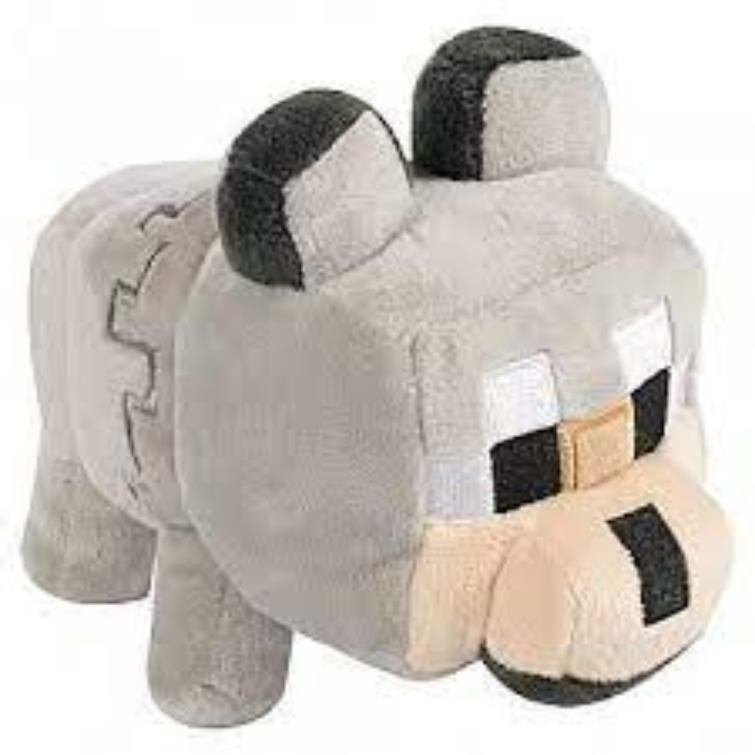 Minecraft Happy Explorer Series Untamed Wolf Plushie