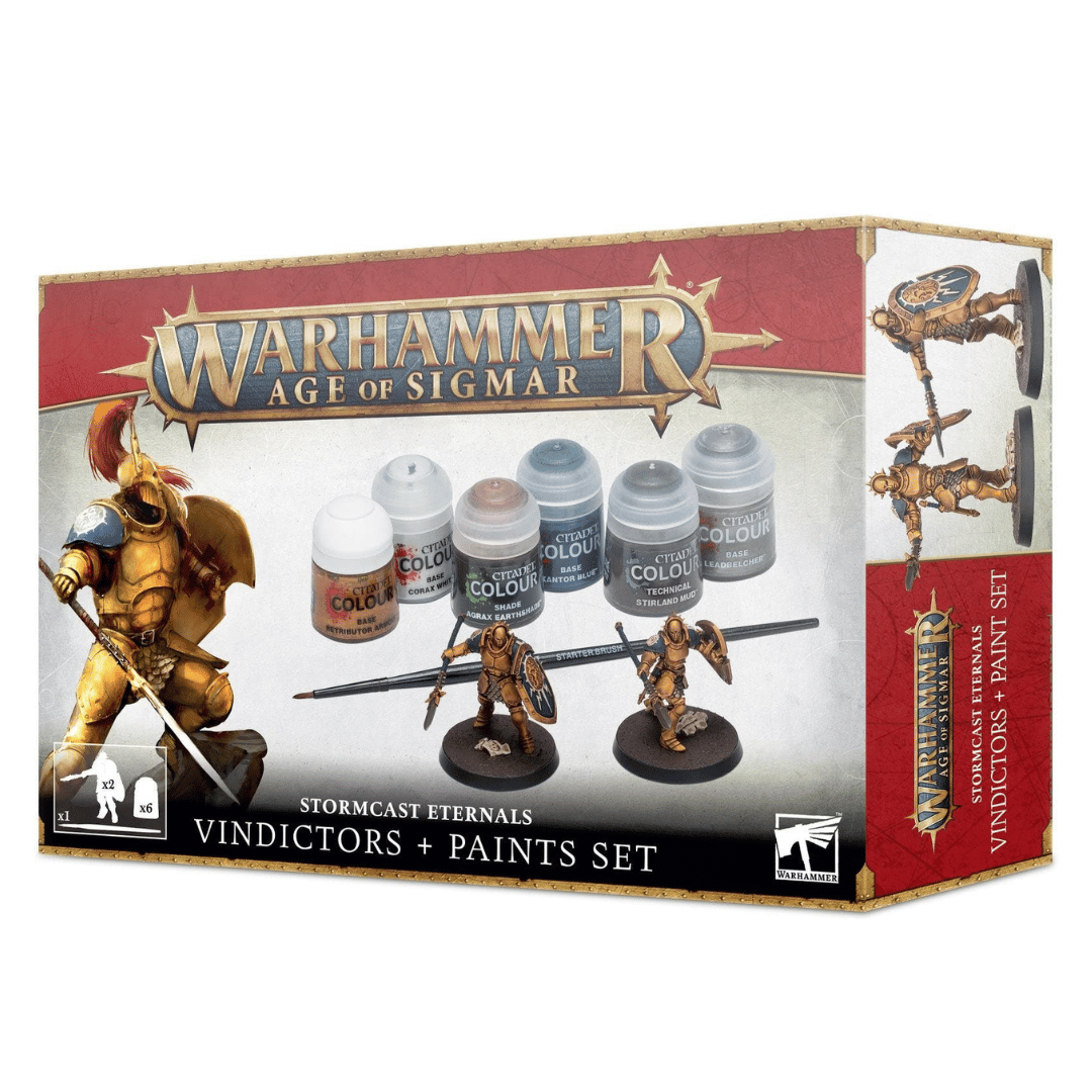 Warhammer Age of Sigmar - Stormcast Eternals Vindicators + Paint Set (60-10)