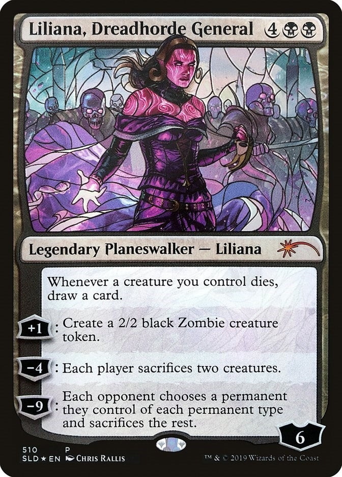 Liliana, Dreadhorde General (Stained Glass) (510) (SLD)