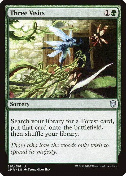 Image for Three Visits (261) (CMR) - Magic: The Gathering