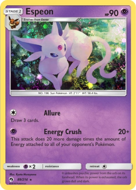 Image for Espeon - 89/214 (Cosmos Holo) (089/214) (BLE) - Pokemon