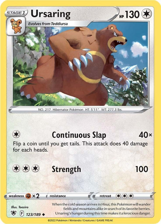 Image for Ursaring (123/189) (SWSH10) - Pokemon