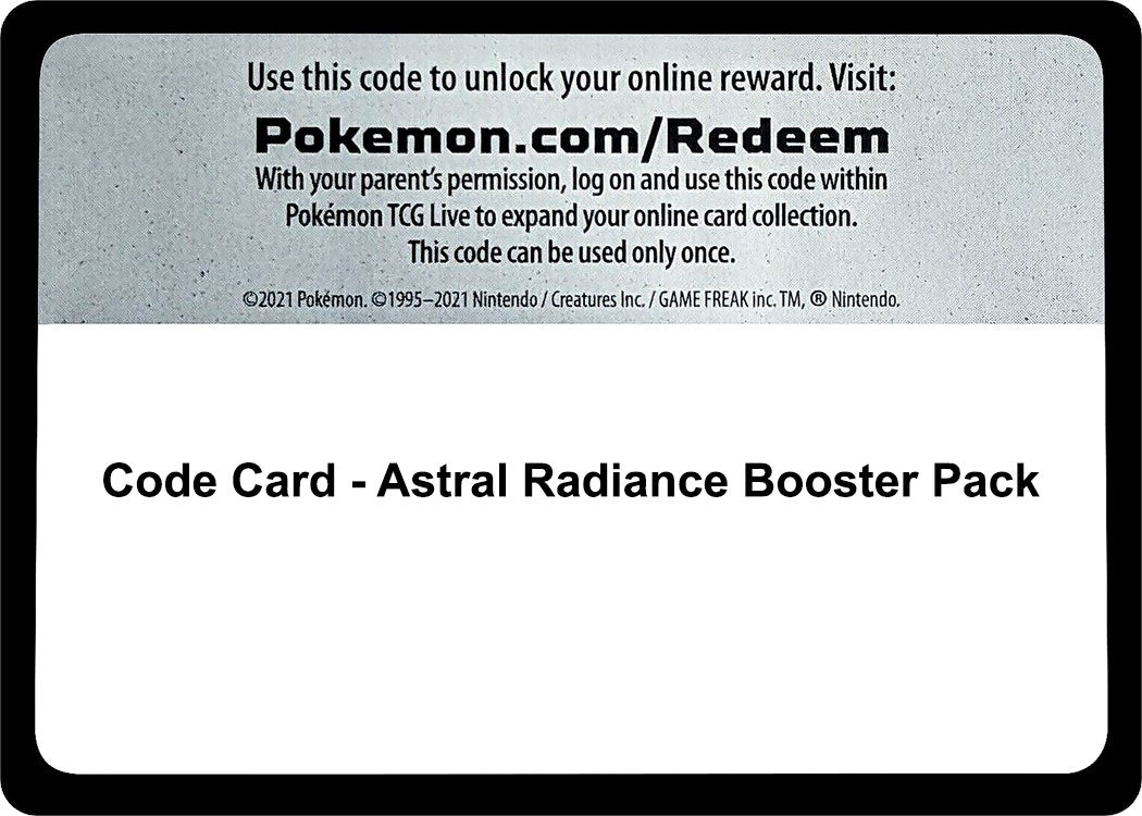 Image for Code Card - Astral Radiance Booster Pack (SWSH10) - Pokemon