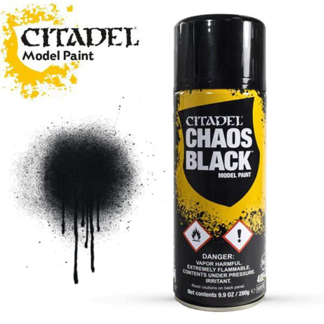 Citadel Chaos Black Model Paint - Geek culture and Nerd culture store