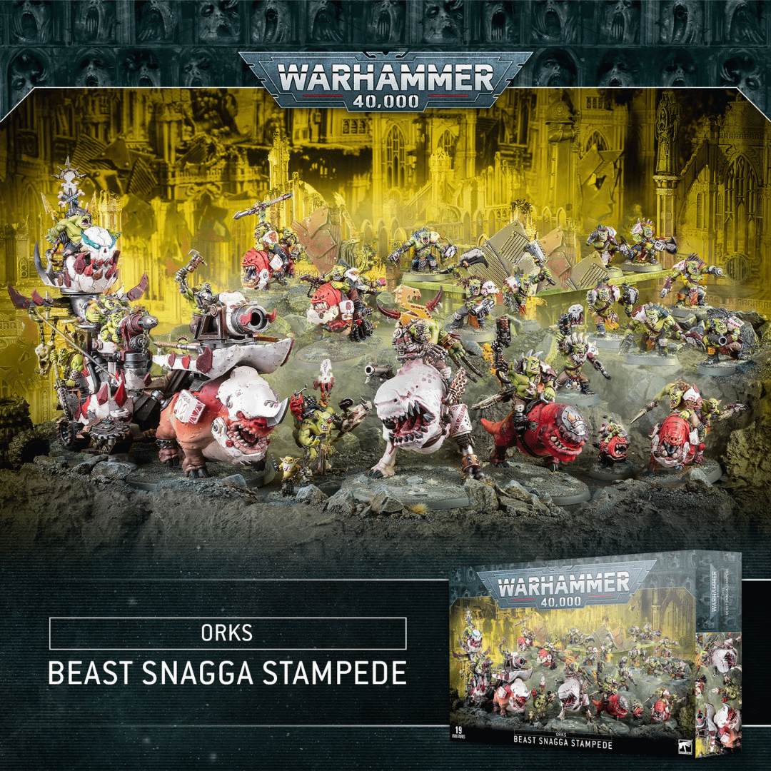 Warhammer Age of Sigmar - ORKS - Beast SNAGGA Stampede