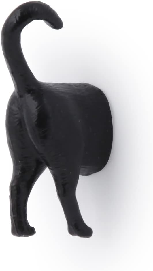 Kikkerland Magnetic Funny Cat Butt Refrigerator Decorative Magnets, Set of 6