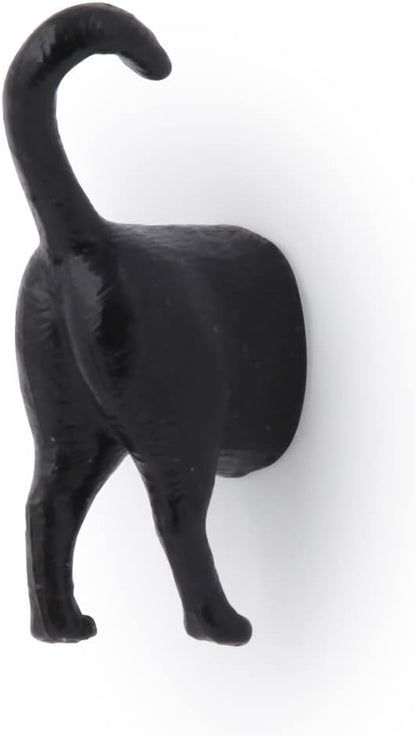 Kikkerland Magnetic Funny Cat Butt Refrigerator Decorative Magnets, Set of 6
