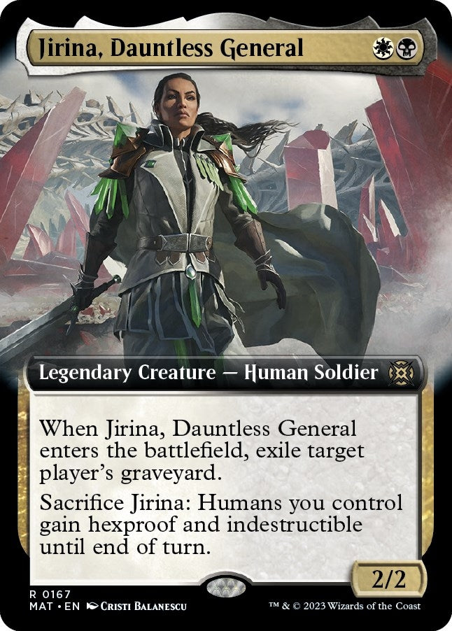 Jirina, Dauntless General (Extended Art) (167) (MAT)
