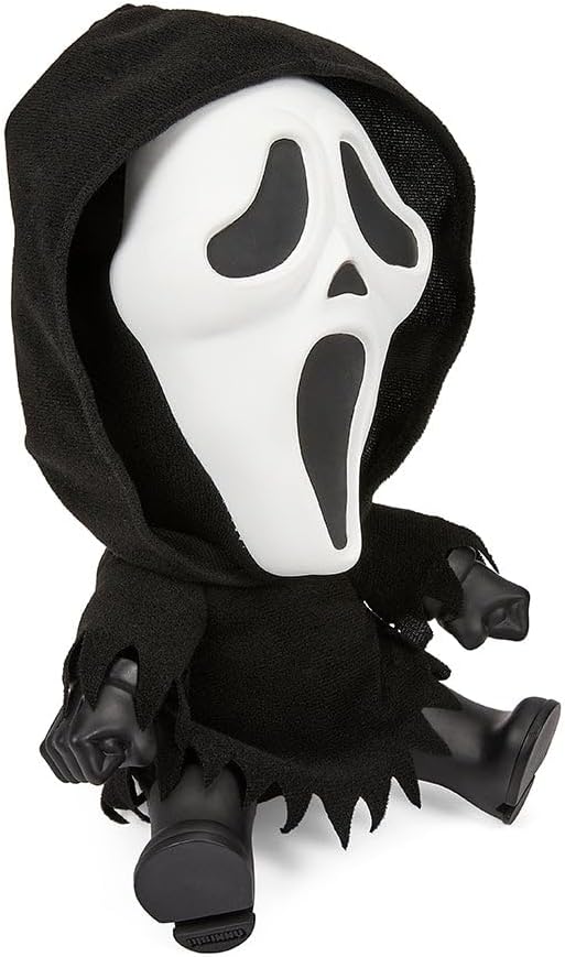 Kidrobot Ghost Face Glow in The Dark 8 Inch Roto Phunny Plush