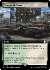 MTG Single Card - Sunpetal Grove (Extended Art) [R 0515]