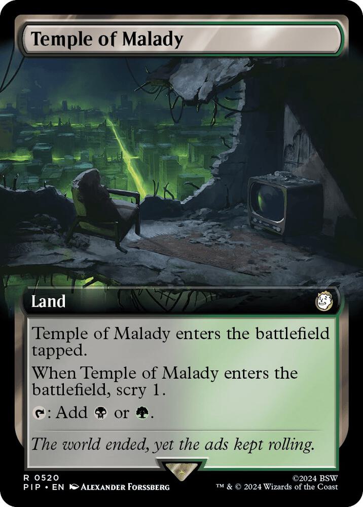 MTG Single Card - Temple of Malady (Extended Art) [R 0520]