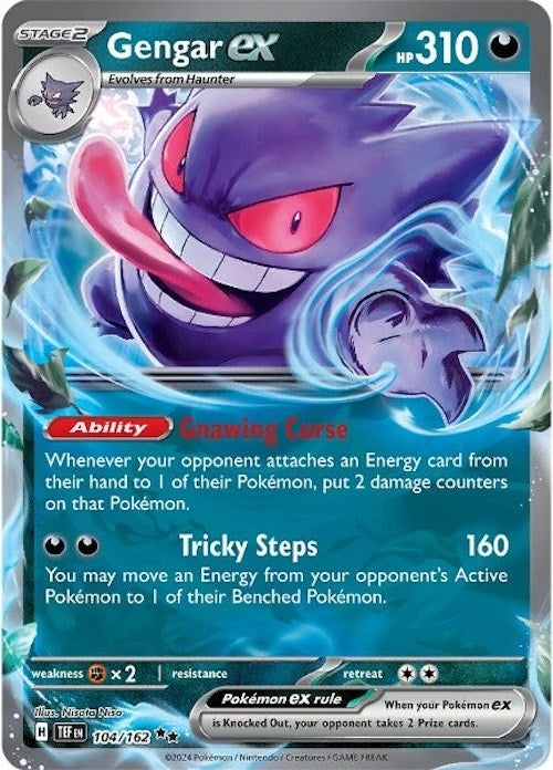 Image for Gengar ex (104/162) (TEF) - Pokemon