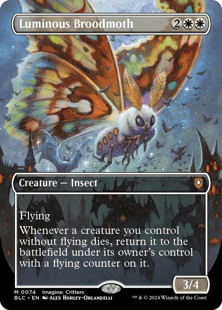 MTG Single Card - Luminous Broodmoth (Borderless) [M 0074]