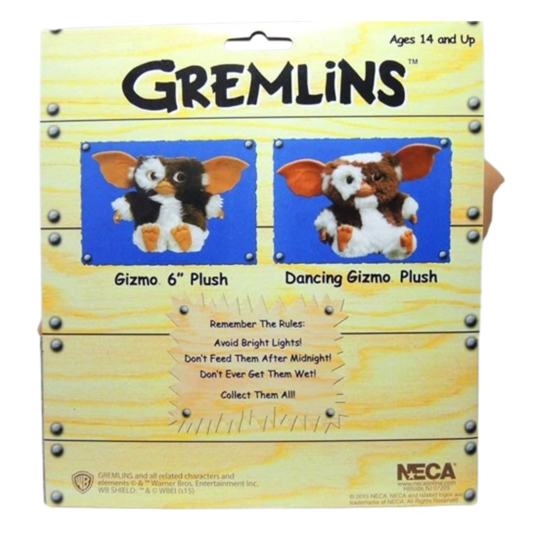 NECA Gremlins Gizmo Deluxe Plush 6" Toy Genuine
