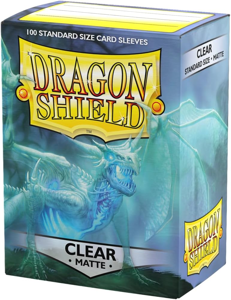 Dragon Shield 100ct Matte Sleeves - Standard Size - Clear