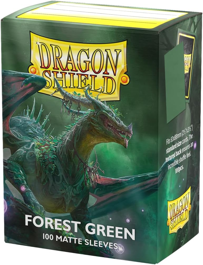 Dragon Shield 100ct Matte Sleeves - Standard Size - Forest Green