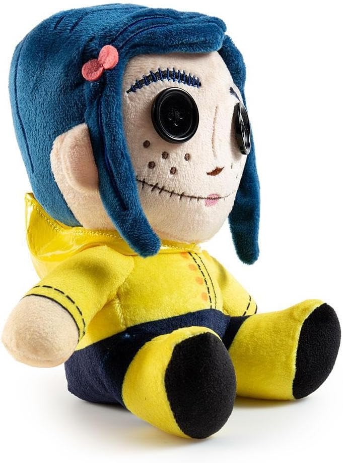Kidrobot Coraline with Button Eyes Phunny Plush
