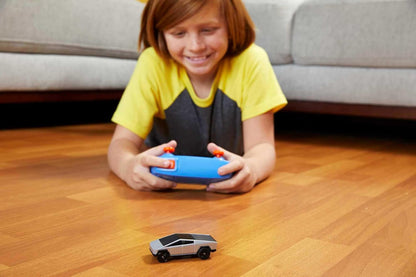 Hot Wheels Toy Car RC, Remote-Control Tesla Cybertruck in 1:64 Scale