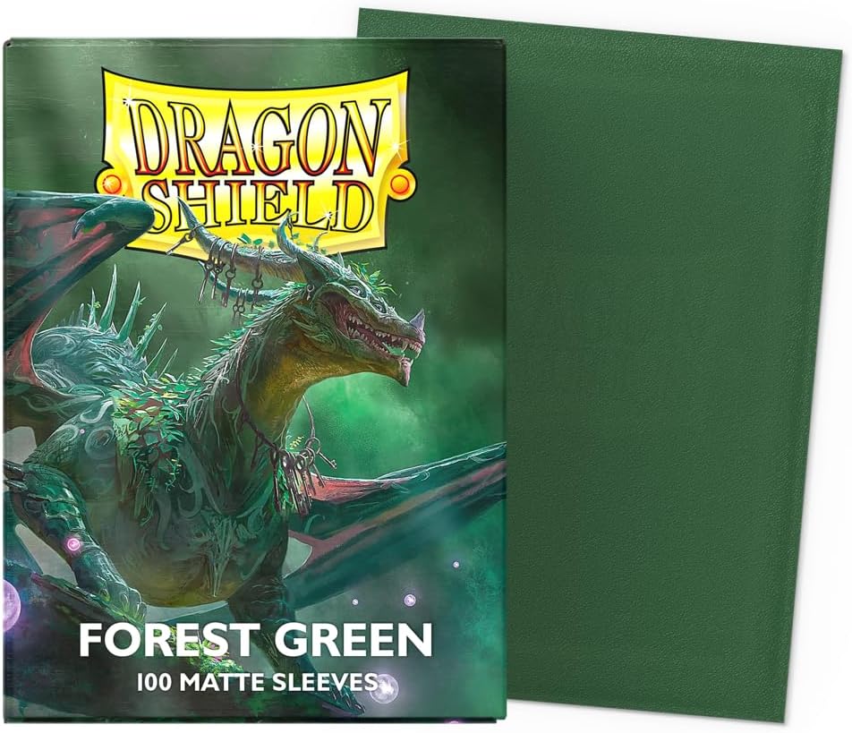 DRAGON SHIELD 100CT FOREST GREEN MATTE