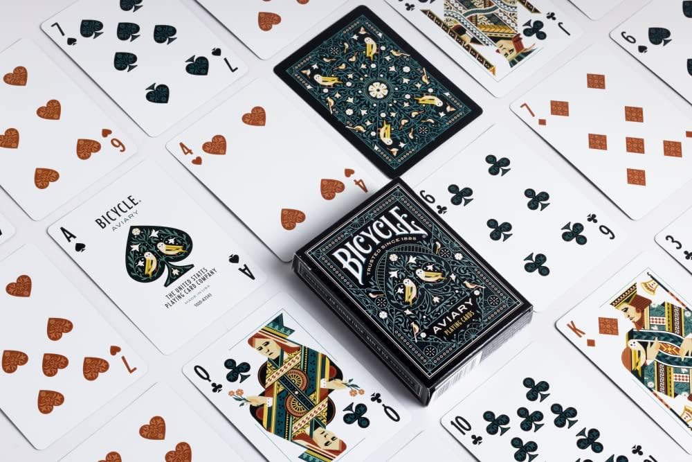 Bicycle Aviary Playing Cards, Teal