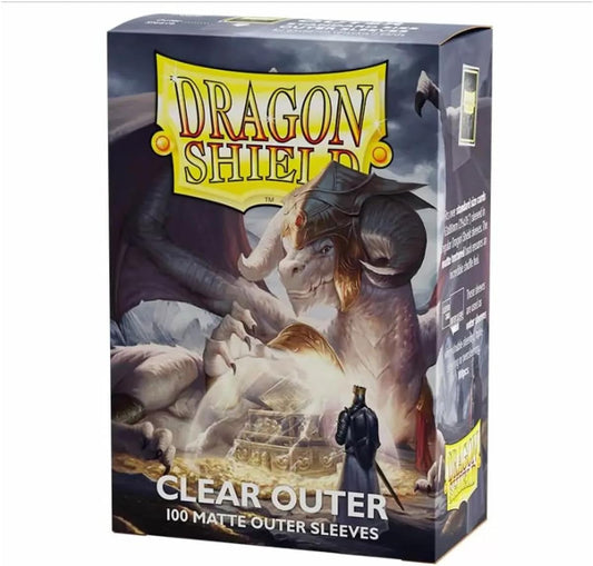 DRAGON SHIELD 100CT OUTER SLEEVES MATTE CLEAR