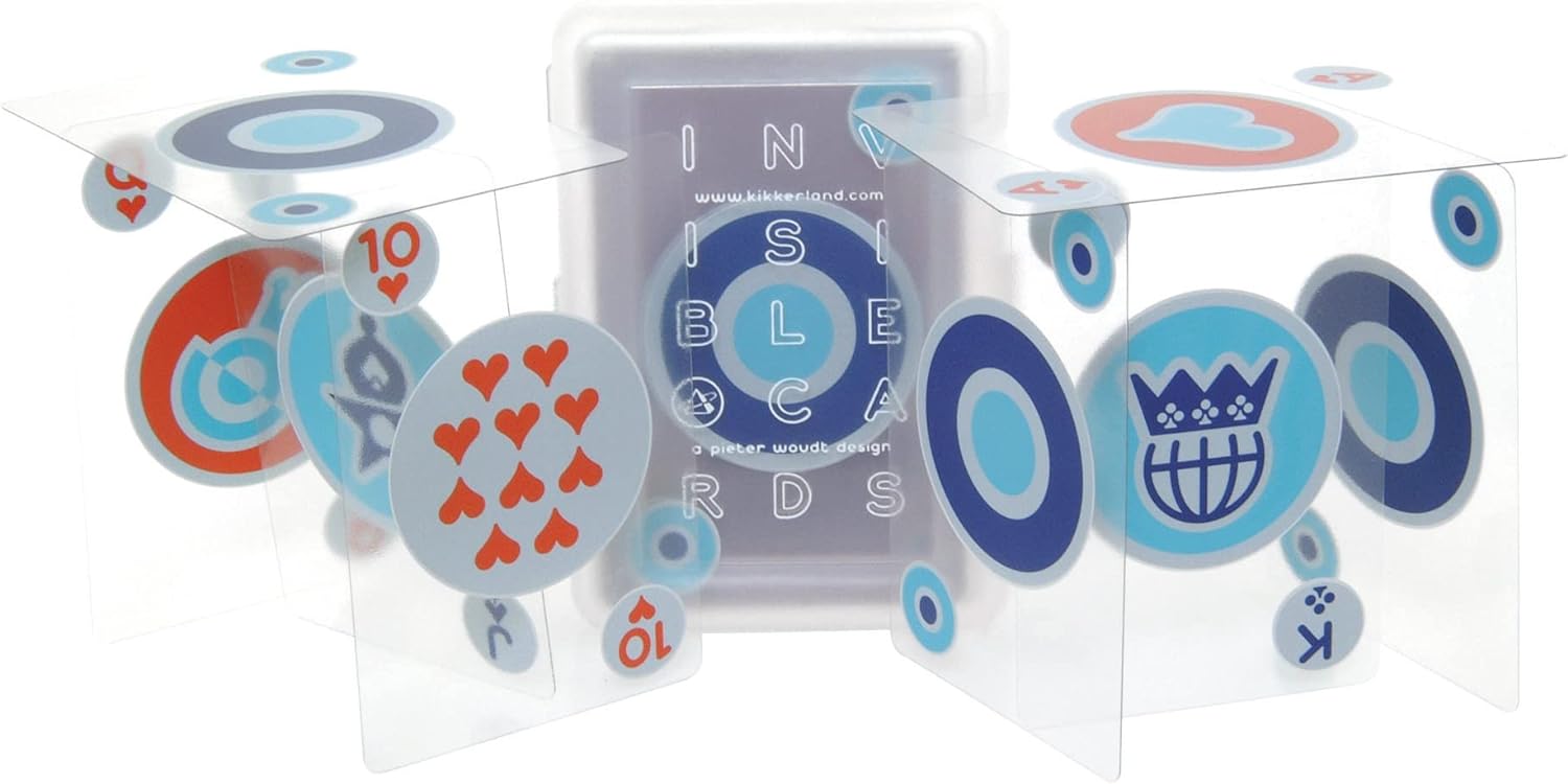 Kikkerland Playing Cards - Invisible