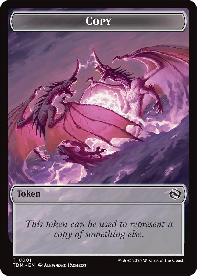 Copy // Monk Double-Sided Token (1 // 3) (TDM)