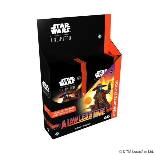 Star Wars: Unlimited - A Lawless Time - Carbonite Booster Display
