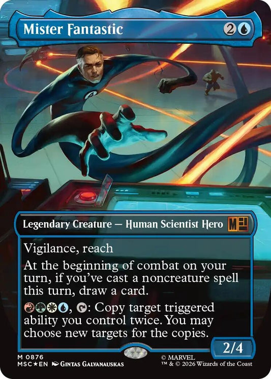 Mister Fantastic (Borderless) (Surge Foil) (876) (MSC)